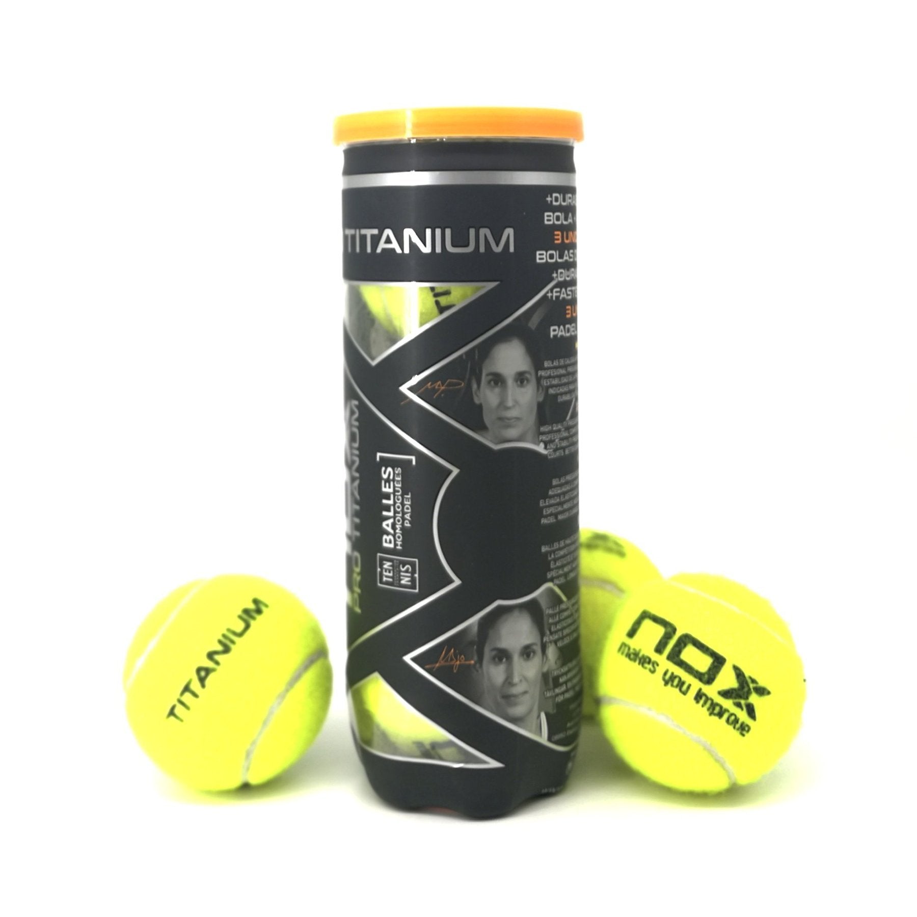 Nox Padelbal Pro Titanium 3-Pack (3 cans a 3 stuks) - Padelbaas.nl