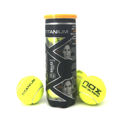 Nox Padelbal Pro Titanium 3-Pack (3 cans a 3 stuks) - Padelbaas.nl