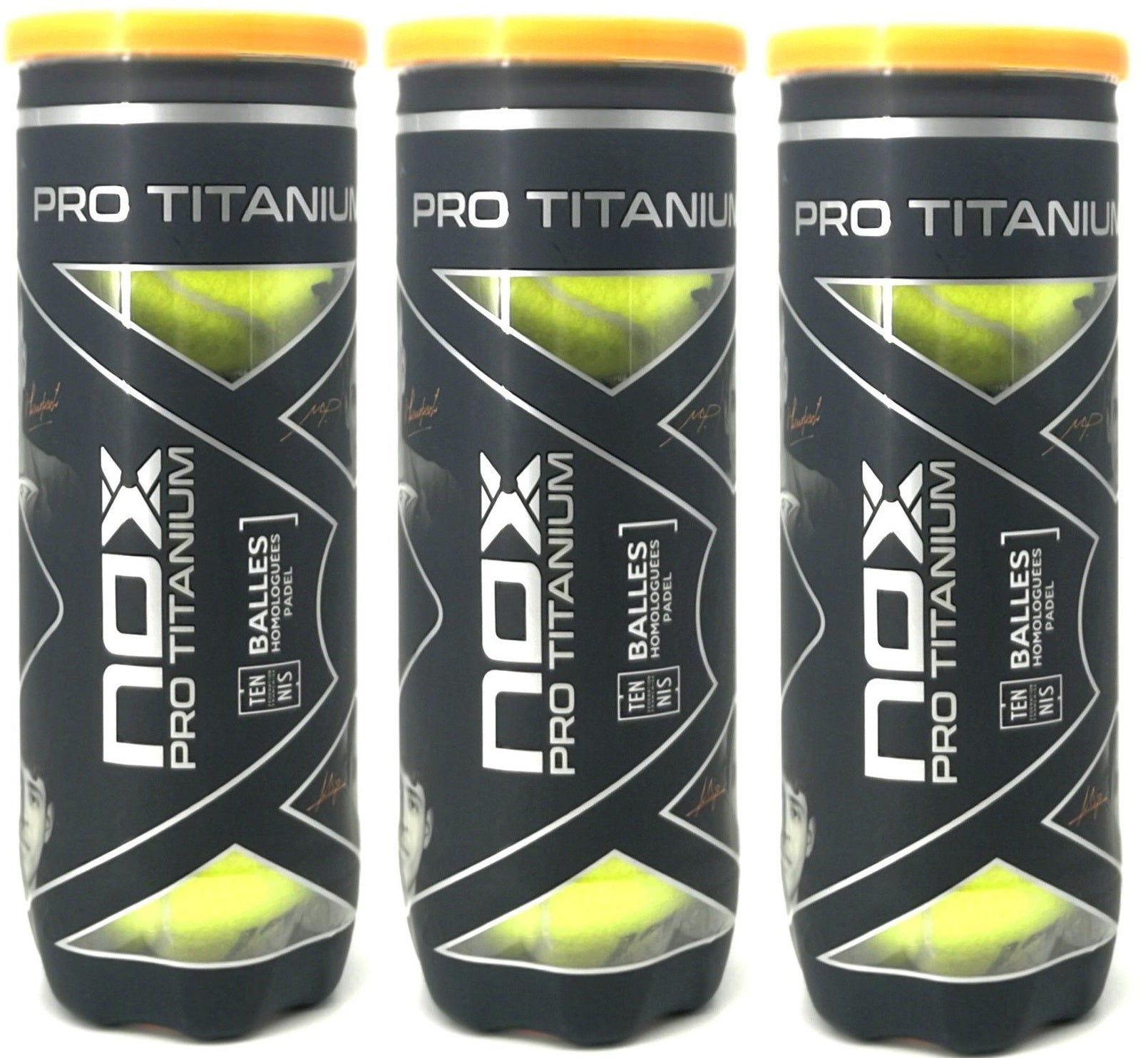 Nox Padelbal Pro Titanium 3-Pack (3 cans a 3 stuks) - Padelbaas.nl