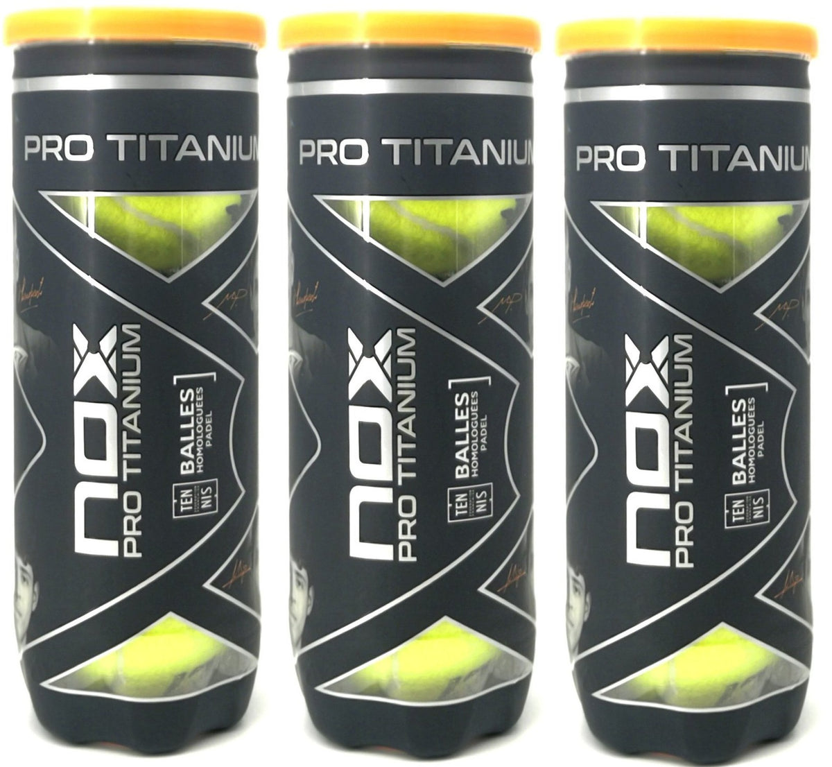 Nox Padelbal Pro Titanium 3-Pack (3 cans a 3 stuks) - Padelbaas.nl