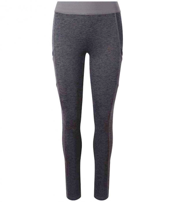 Padel Legging Dames Zwart/Grijs